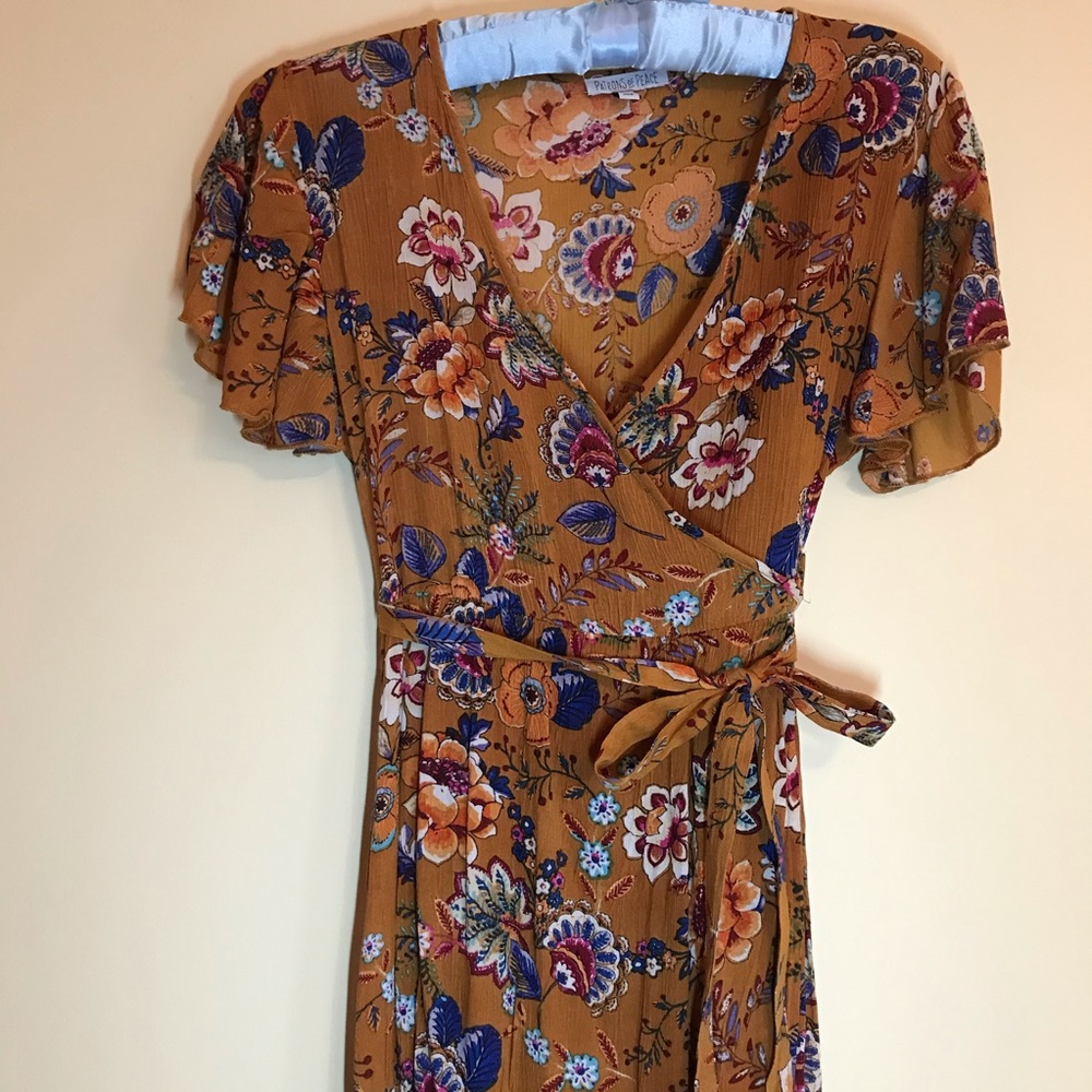 *SOLD* Maxi Floral Wrap Dress Size XS
